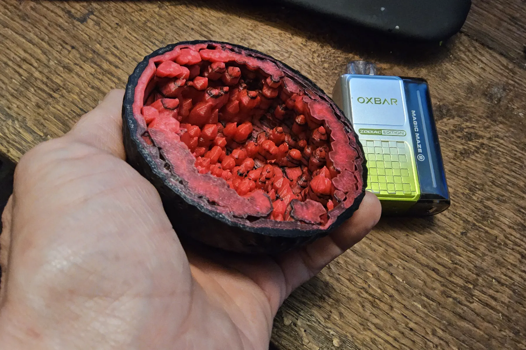 A printed geode generated in STORERCAD