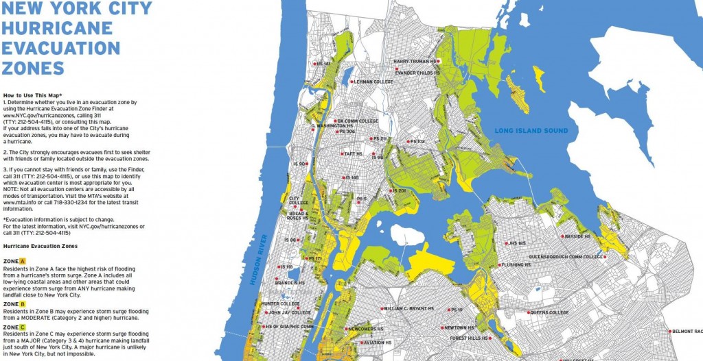 NYC Hurricane Evacuation Map