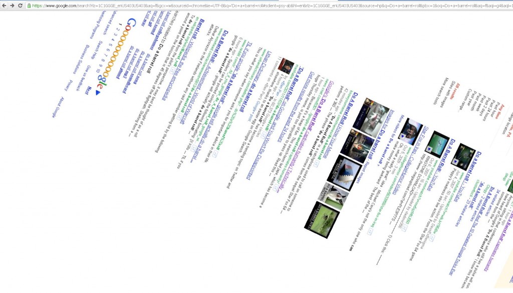 Google: Do a Barrel Roll